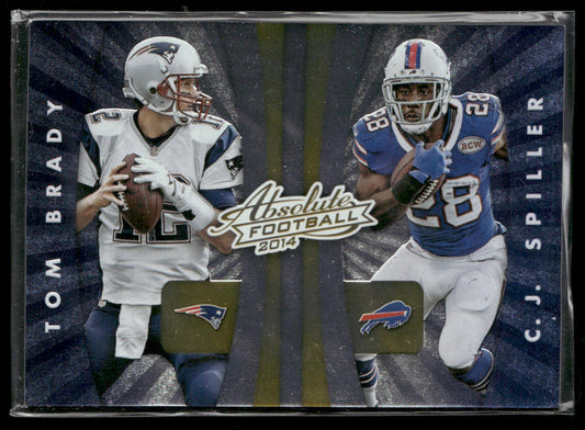 Tom Brady / Spiller / Wallace / Rob Gronkowski 2014 Absolute Quads Exclusive #