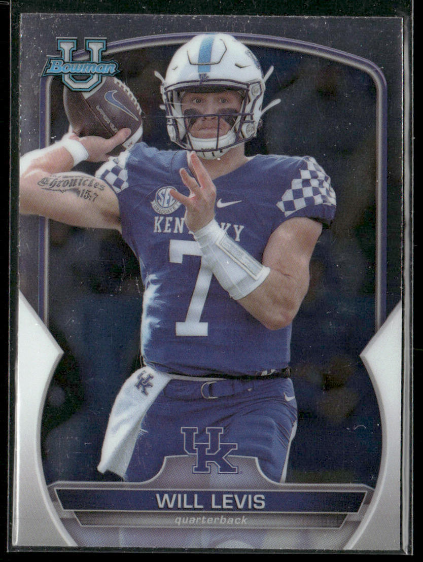 Will Levis 2022 Bowman University Chrome #5 Kentucky Wildcats