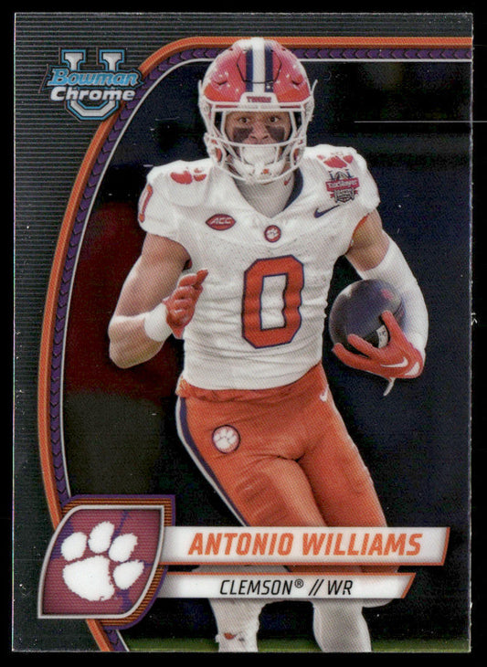 Antonio Williams 2024 Bowman University Chrome #14 Clemson Tigers