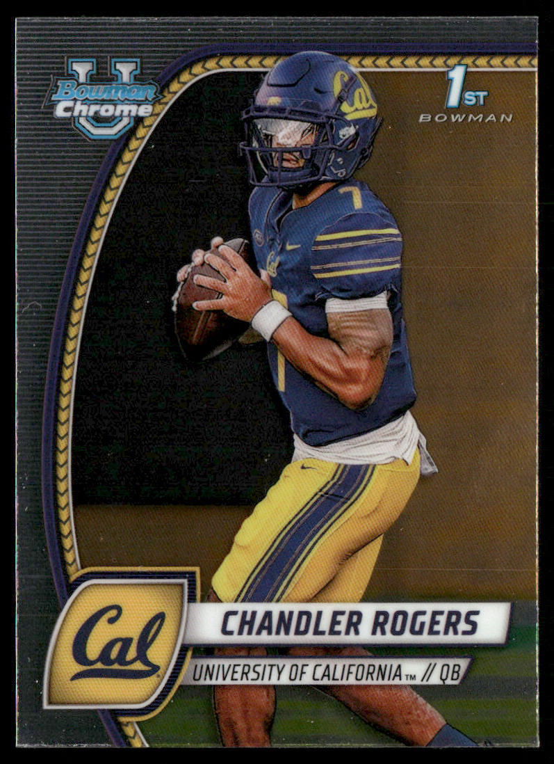 Chandler Rogers 2024 Bowman University Chrome #41 California Golden Bears