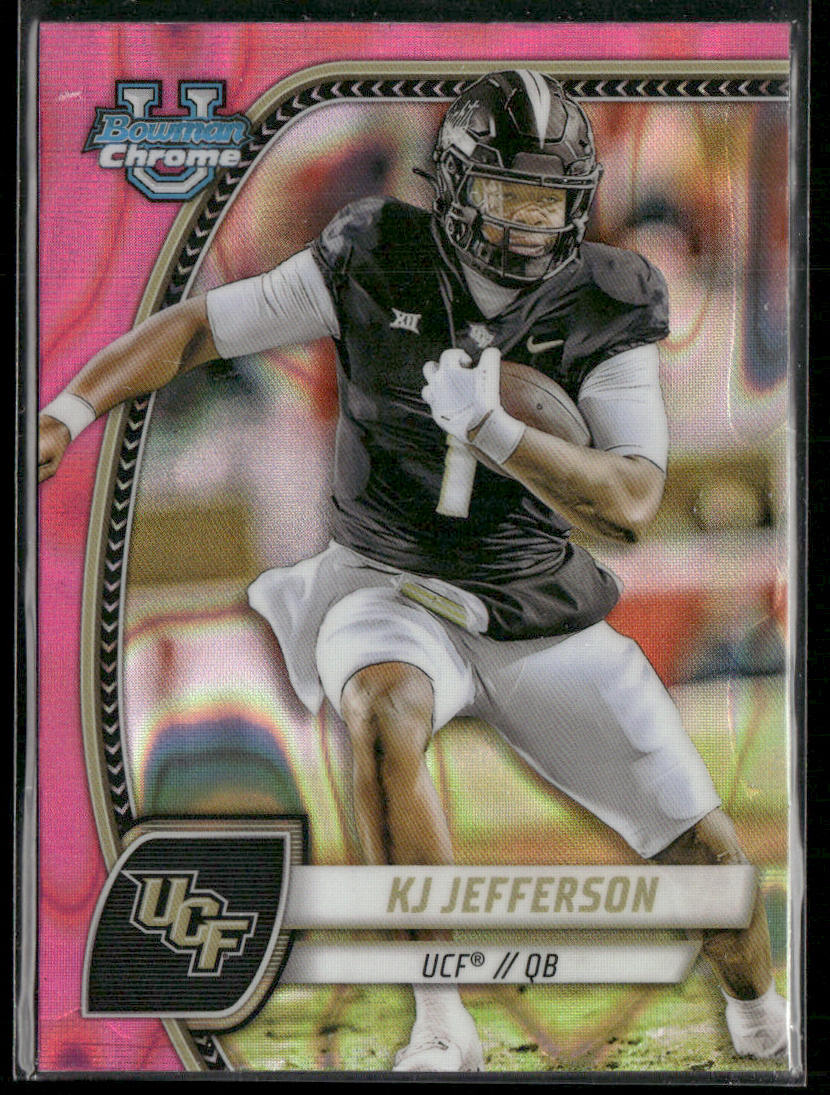 KJ Jefferson 2024 Bowman University Chrome Pink Lava Refractor #116 UCF Knights