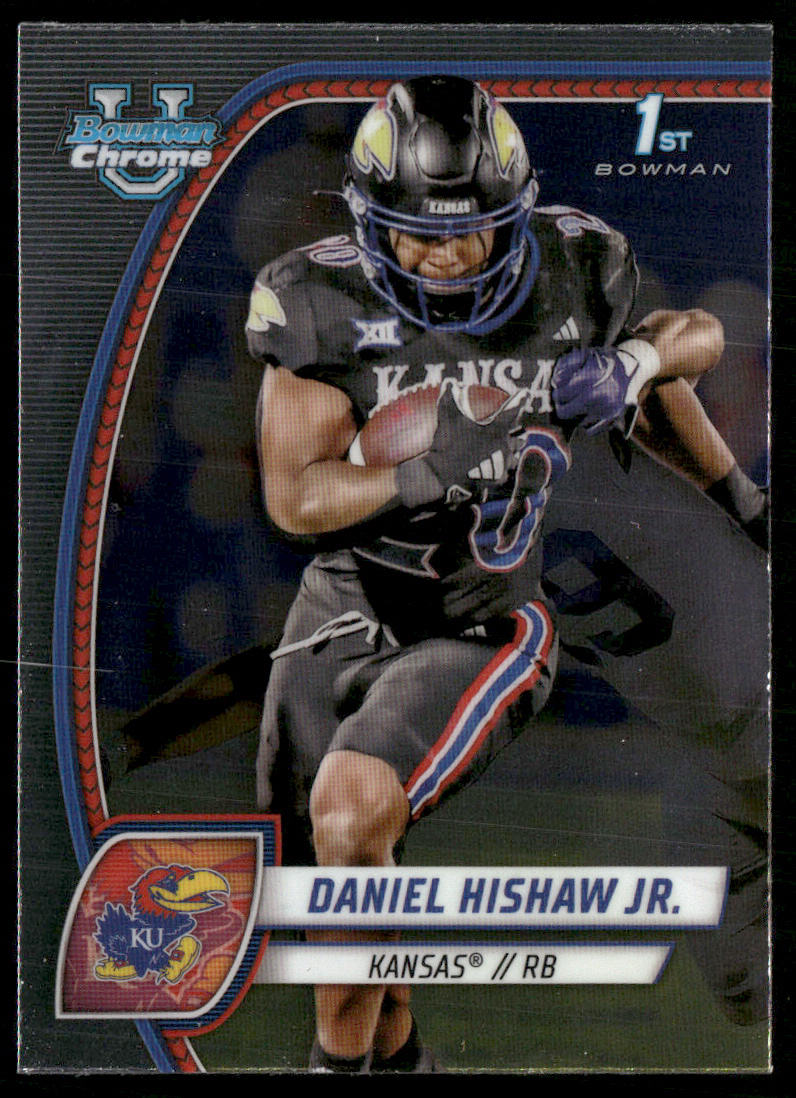 Daniel Hishaw Jr. 2024 Bowman University Chrome #52 Kansas Jayhawks