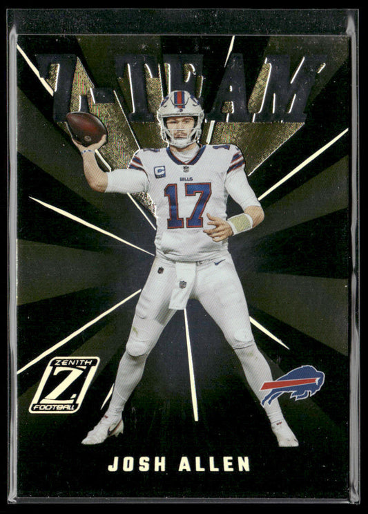 Josh Allen 2022 Zenith Z-Team #ZT-5 Buffalo Bills