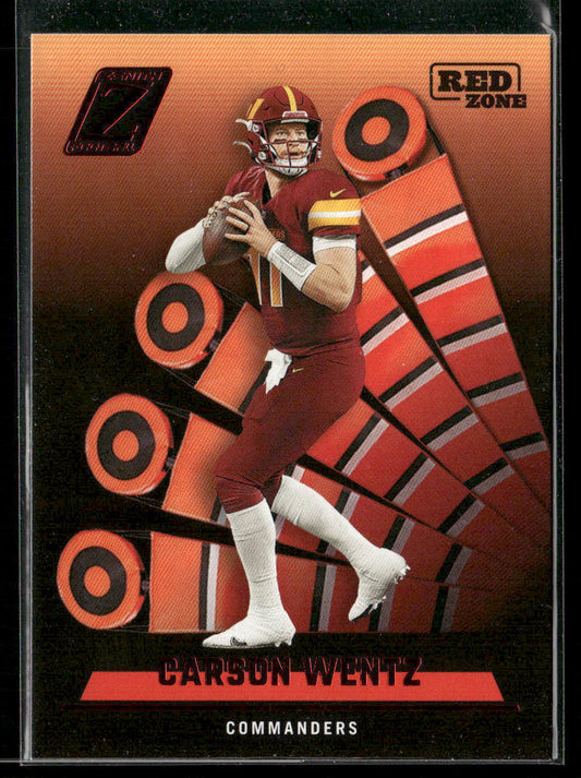 Carson Wentz 2022 Zenith Red Zone #23 Washington Commanders