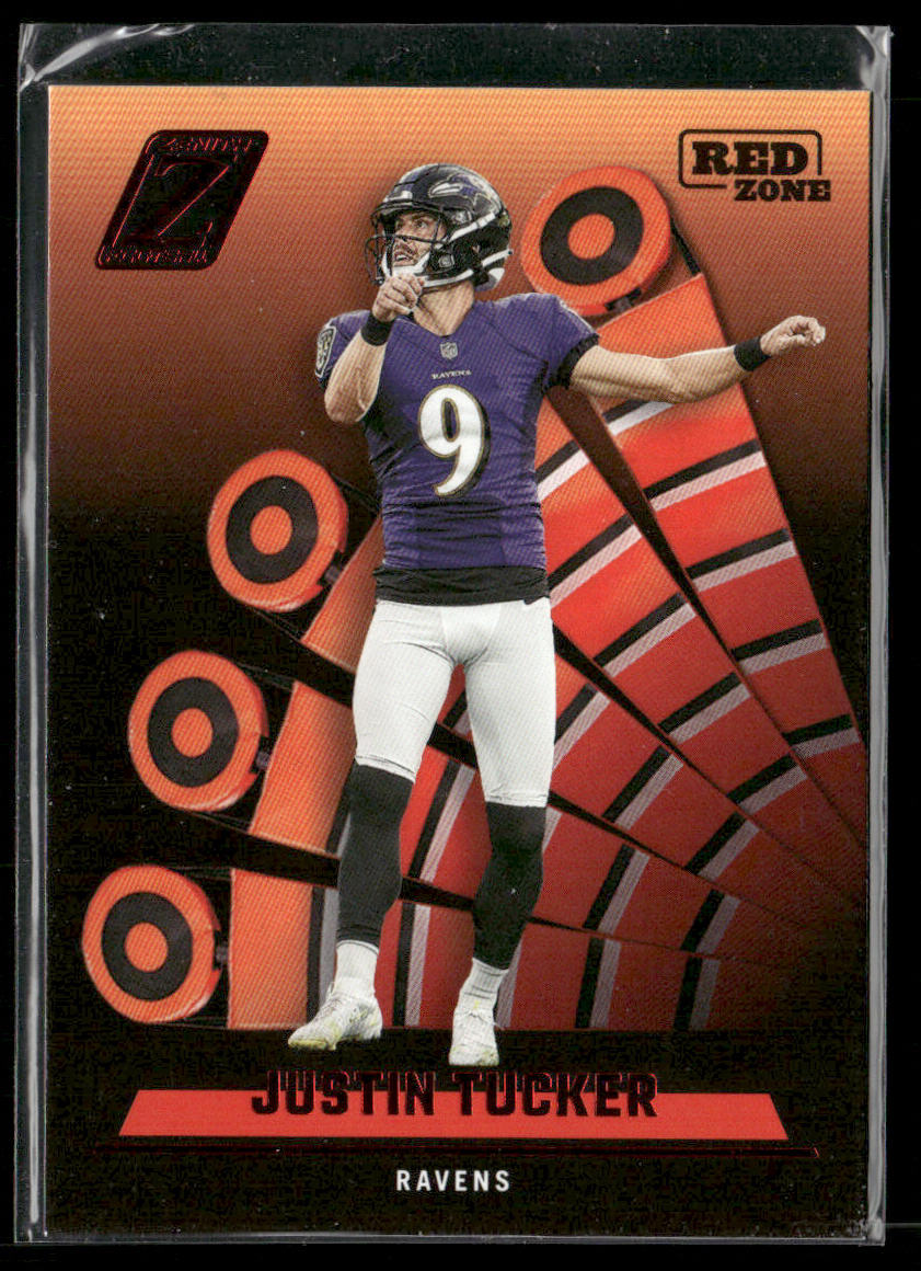 Justin Tucker 2022 Zenith Red Zone #29 Baltimore Ravens