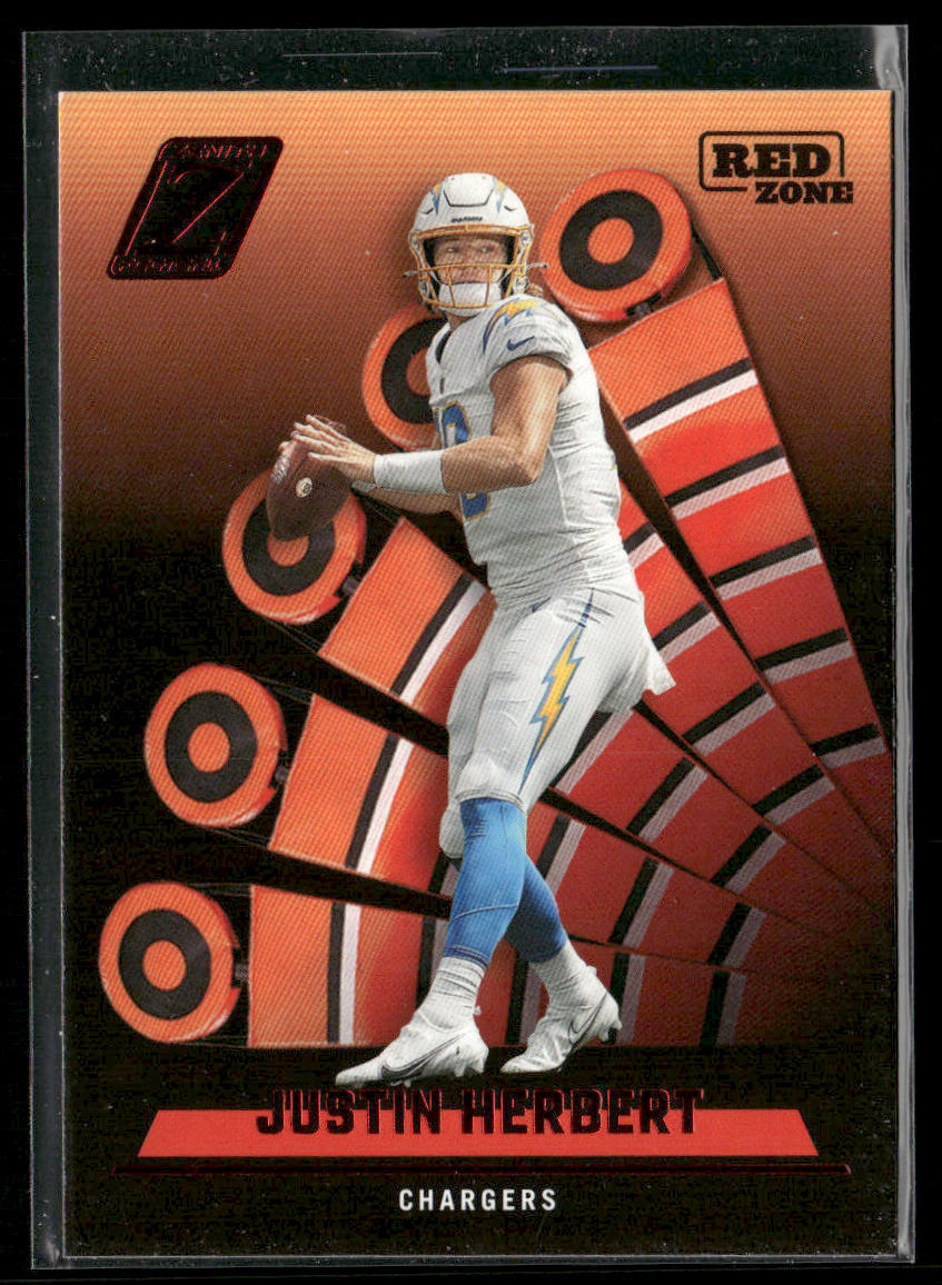 Justin Herbert 2022 Zenith Red Zone #86 Los Angeles Chargers