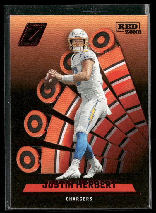 Justin Herbert 2022 Zenith Red Zone #86 Los Angeles Chargers