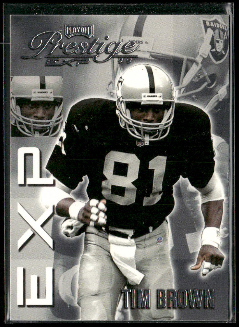 Tim Brown 1999 Playoff Prestige EXP #EX106 Oakland Raiders