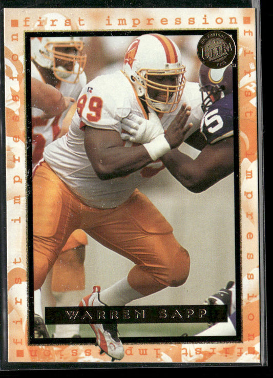 Warren Sapp 1996 Ultra #186 Tampa Bay Buccaneers
