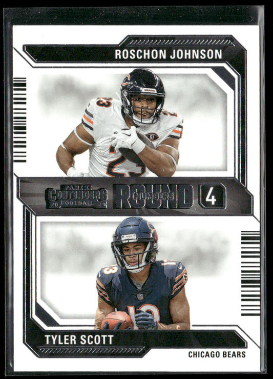 Roschon Johnson / Tyler Scott 2023 Panini Contenders Round Numbers #19 Bears