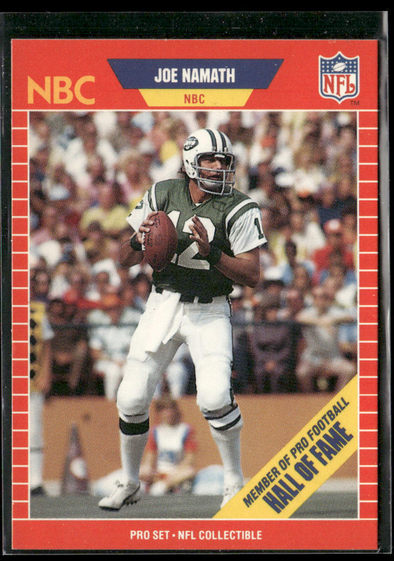 Joe Namath 1989 Pro Set Announcer Collectibles #25 New York Jets
