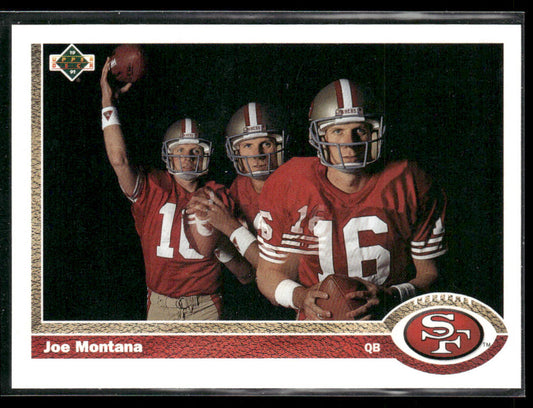 Joe Montana 1991 Upper Deck #54 San Francisco 49ers