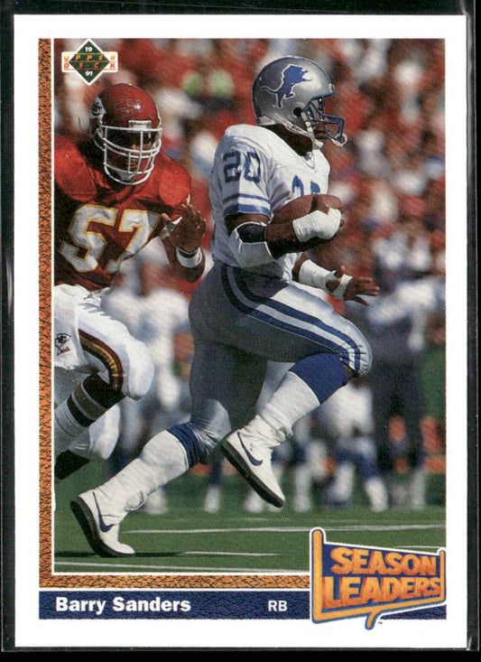 Barry Sanders 1991 Upper Deck #401b Detroit Lions