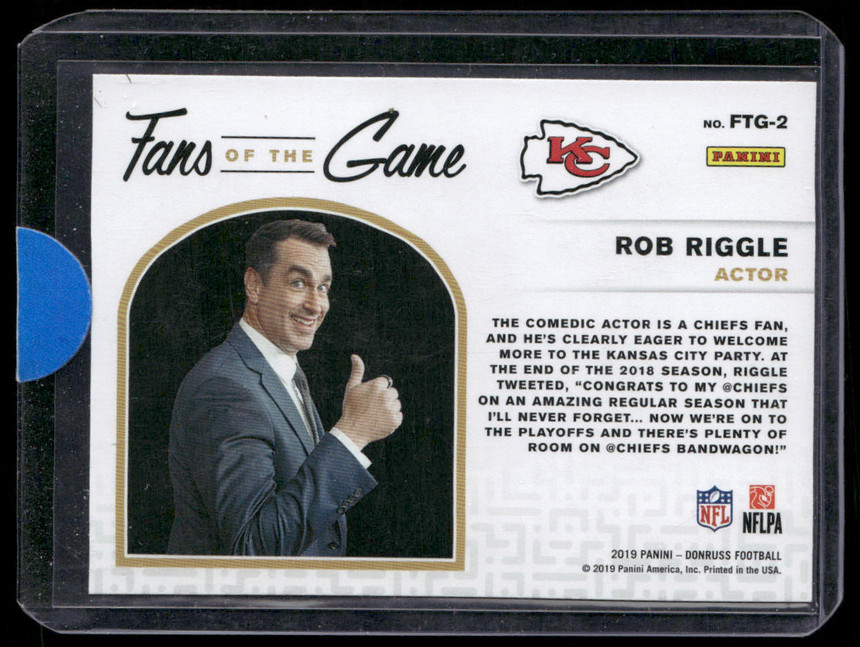 Rob Riggle 2019 Donruss Fans of the Game #FTG-2 Kansas City Chiefs