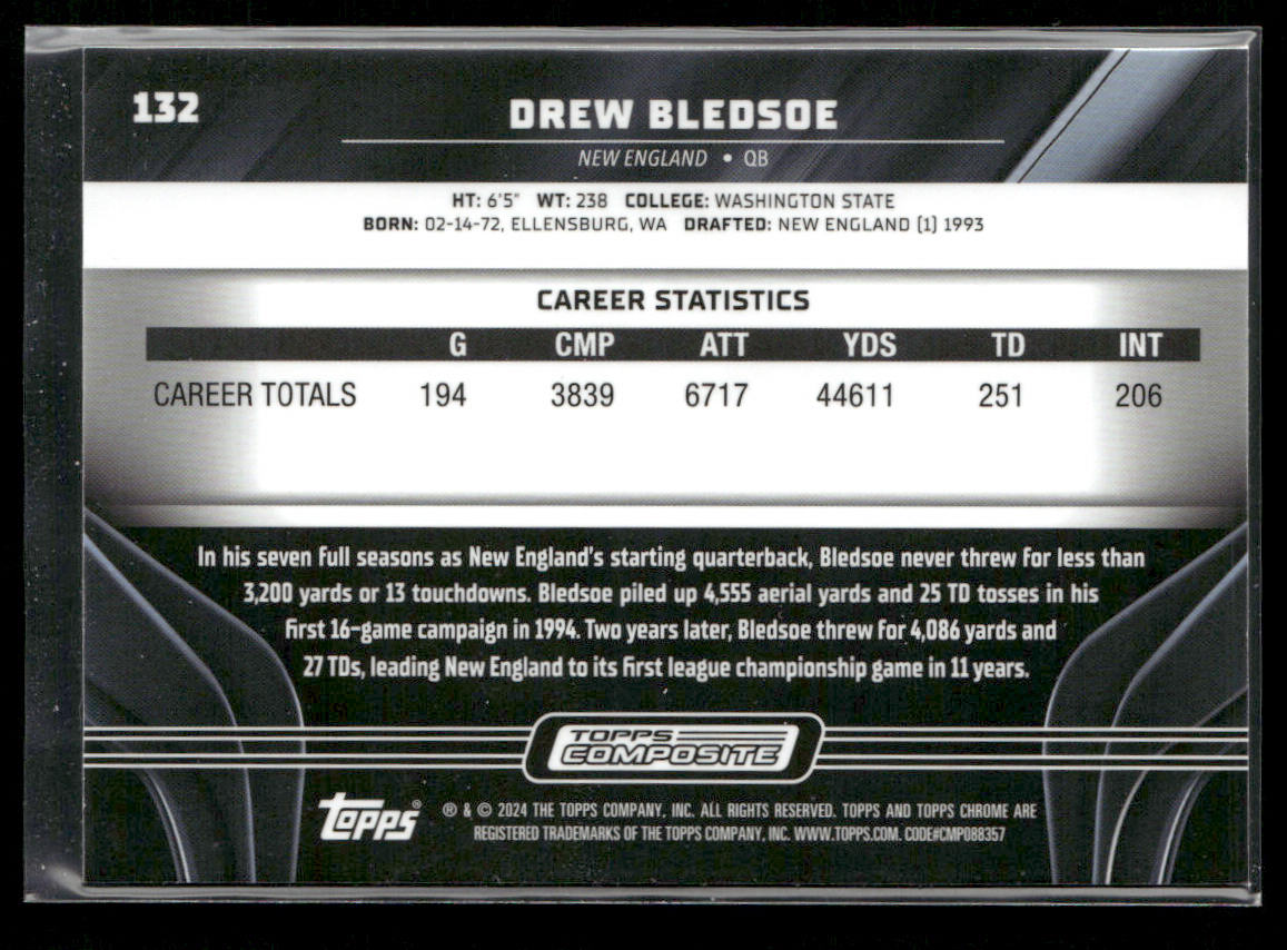 Drew Bledsoe 2023 Topps Composite #132 New England Patriots