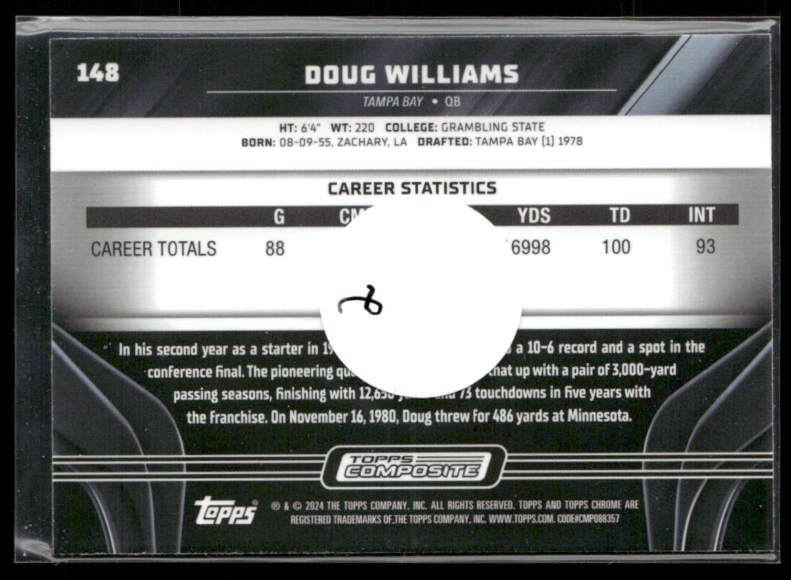 Doug Williams 2023 Topps Composite #148 Tampa Bay Buccaneers