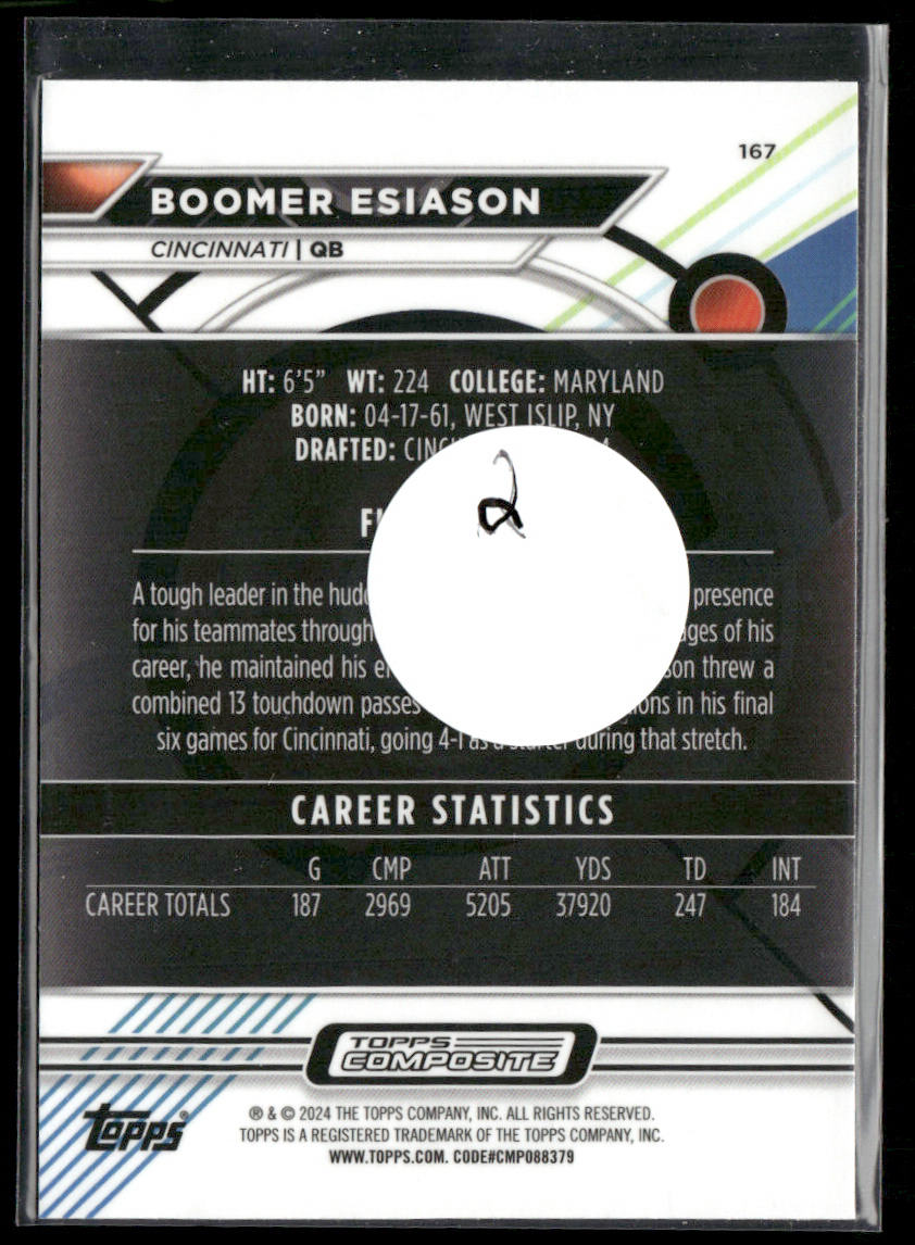 Boomer Esiason 2023 Topps Composite #167 Cincinnati Bengals