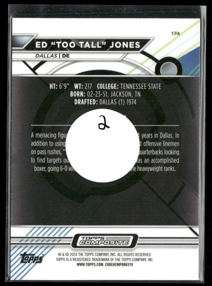 Ed "Too Tall" Jones 2023 Topps Composite #174 Dallas Cowboys