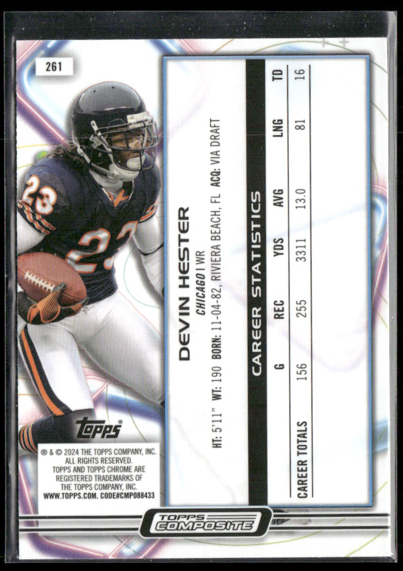 Devin Hester 2023 Topps Composite #261 Chicago Bears