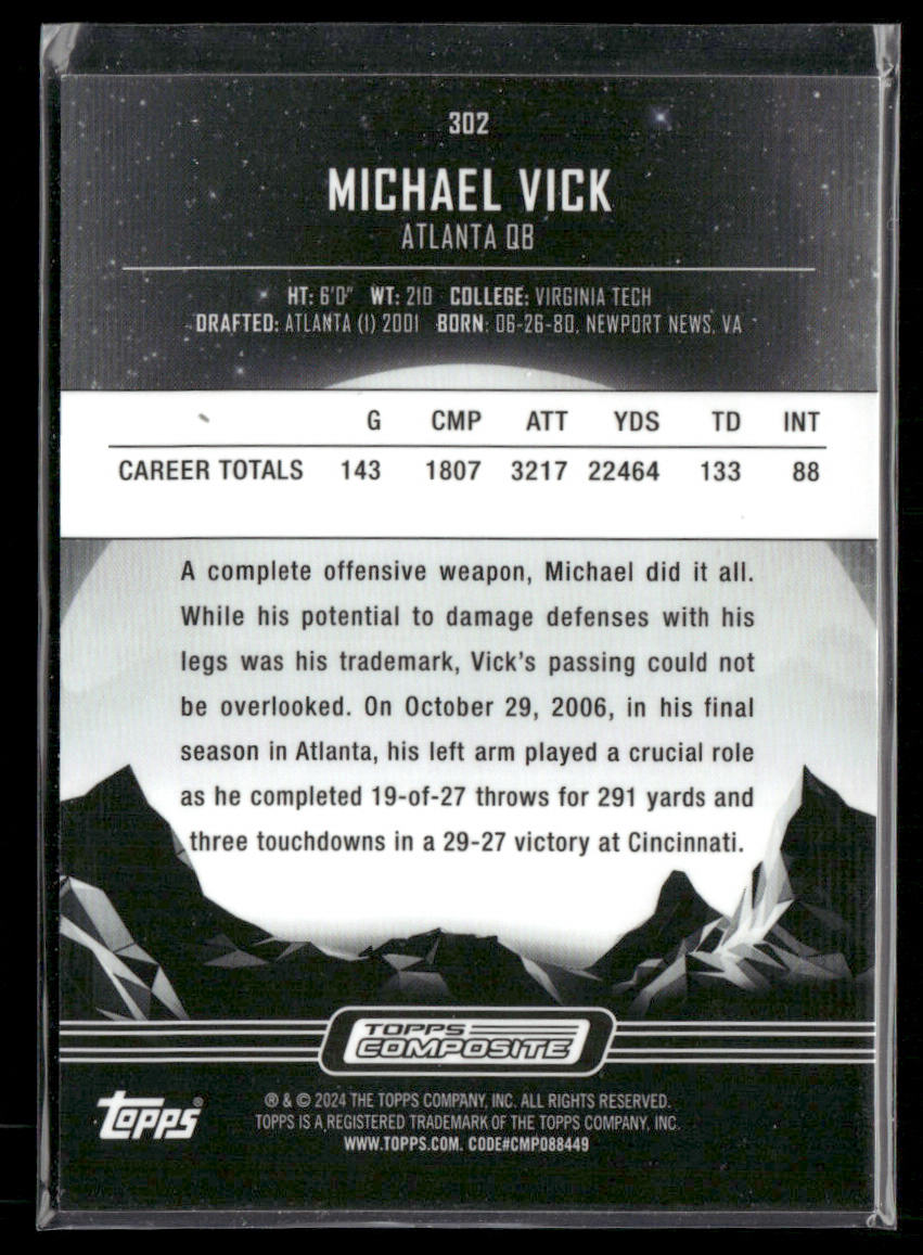 Michael Vick 2023 Topps Composite #302 Atlanta Falcons