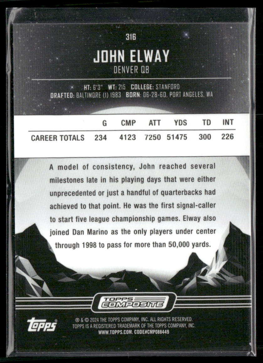 John Elway 2023 Topps Composite #316 Denver Broncos