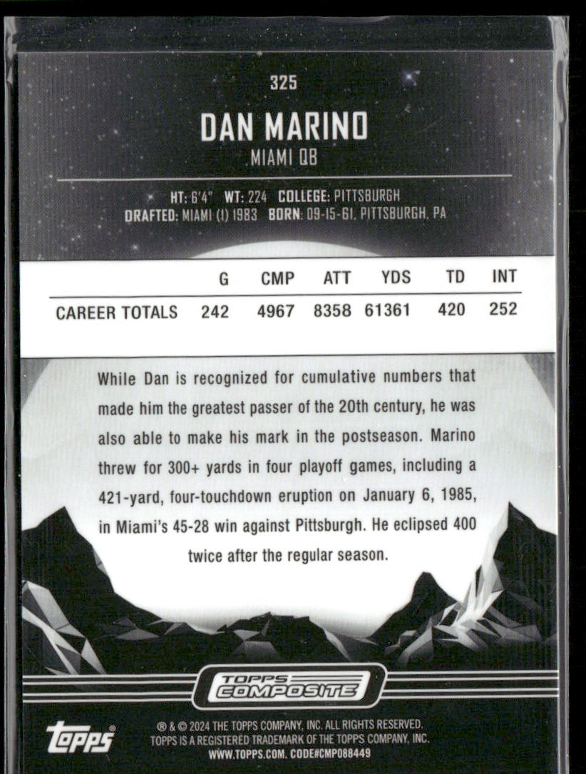Dan Marino 2023 Topps Composite #325 Miami Dolphins