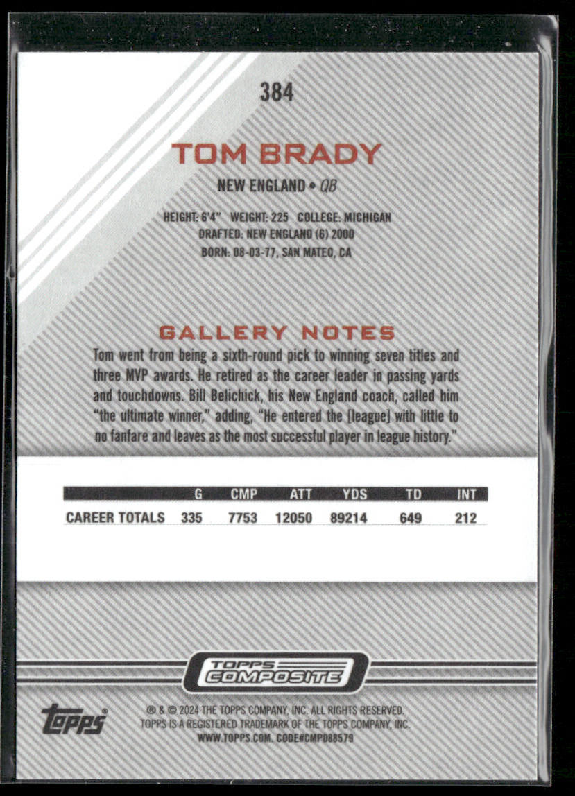 Tom Brady 2023 Topps Composite #384 New England Patriots