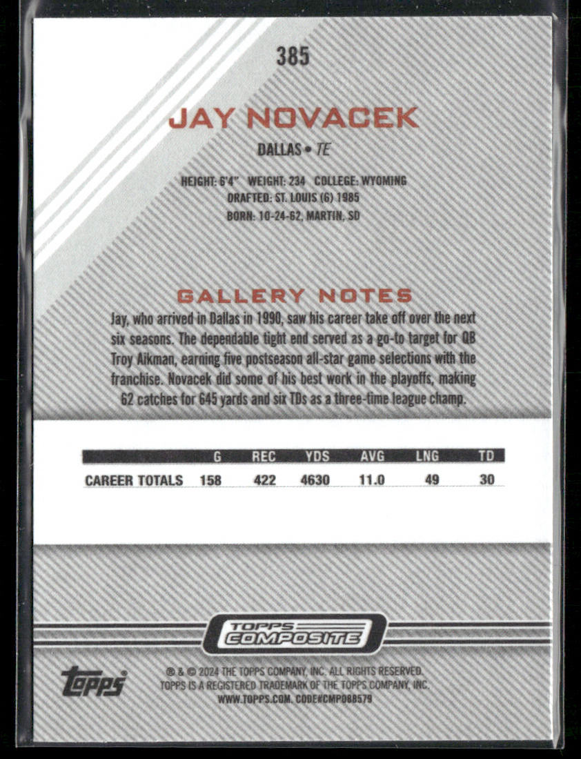 Jay Novacek 2023 Topps Composite #385 Dallas Cowboys