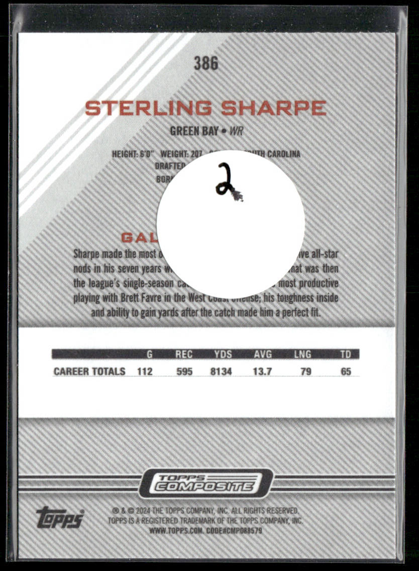 Sterling Sharpe 2023 Topps Composite #386 Green Bay Packers