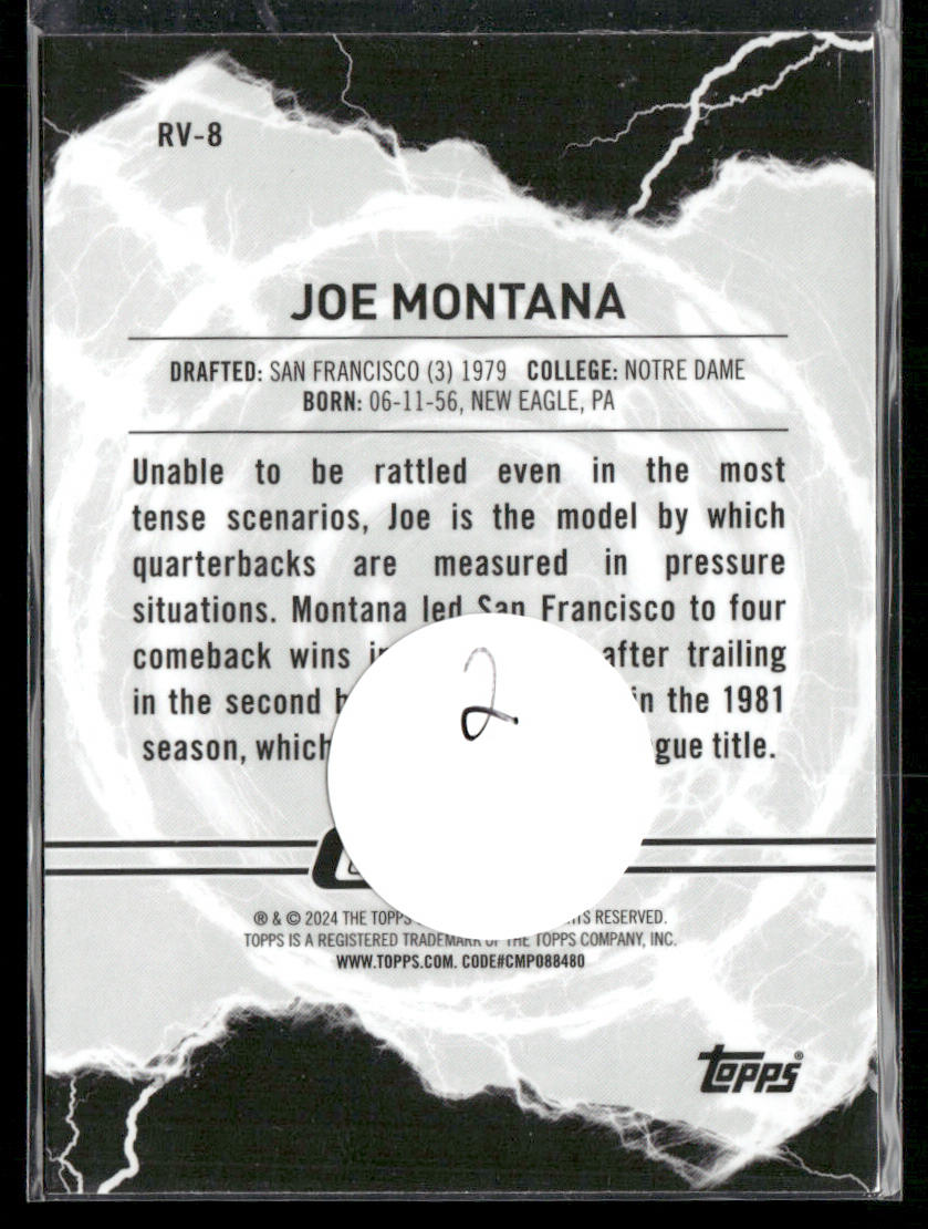 Joe Montana 2023 Topps Composite Resurgence Voltaic #RV-8 San Francisco 49ers