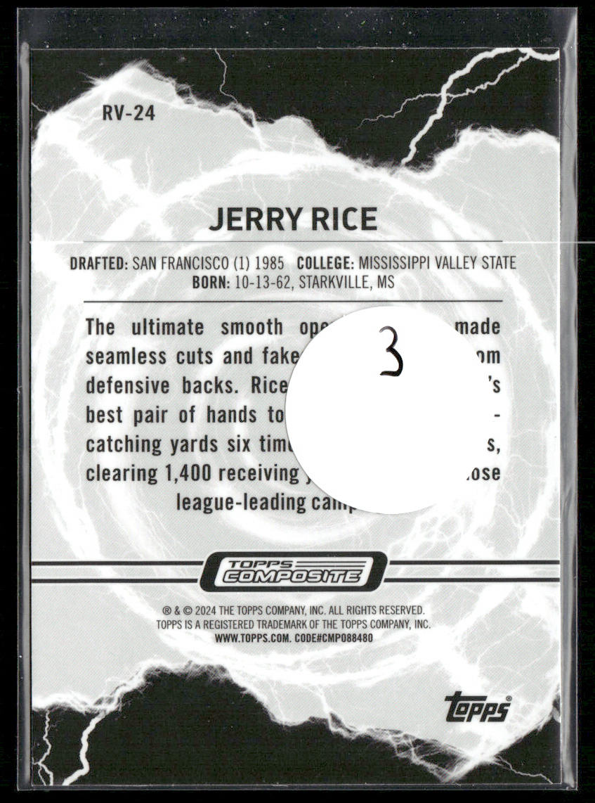 Jerry Rice 2023 Topps Composite Resurgence Voltaic #RV-24 San Francisco 49ers