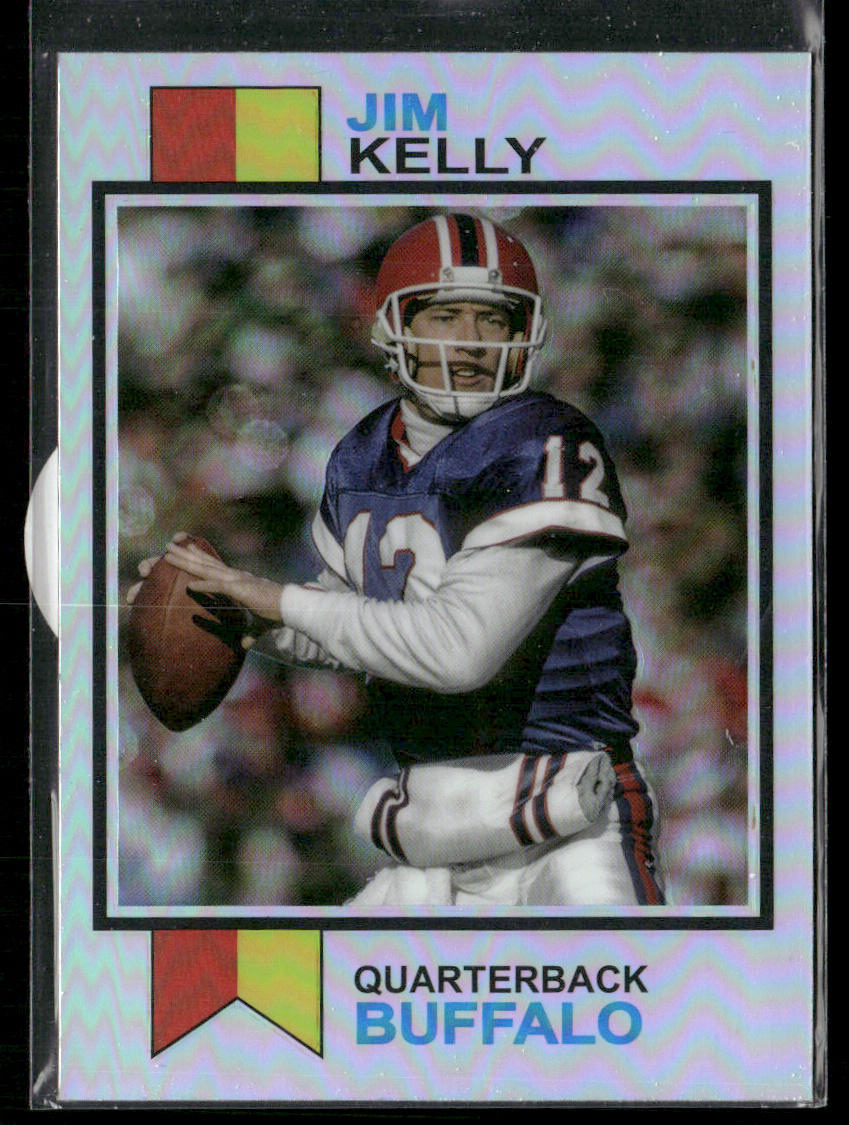 Jim Kelly 2023 Topps Composite 1973 Topps Football Refractor #1973-3 Bills