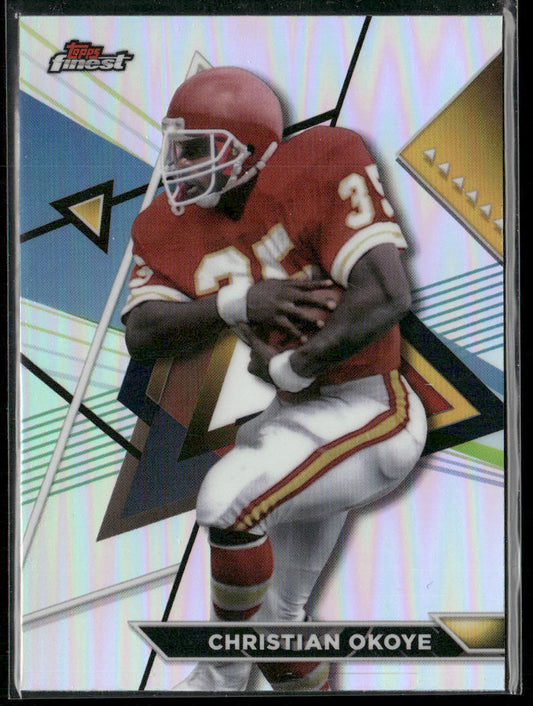 Christian Okoye 2023 Topps Composite Finest Refractor #201 Kansas City Chiefs