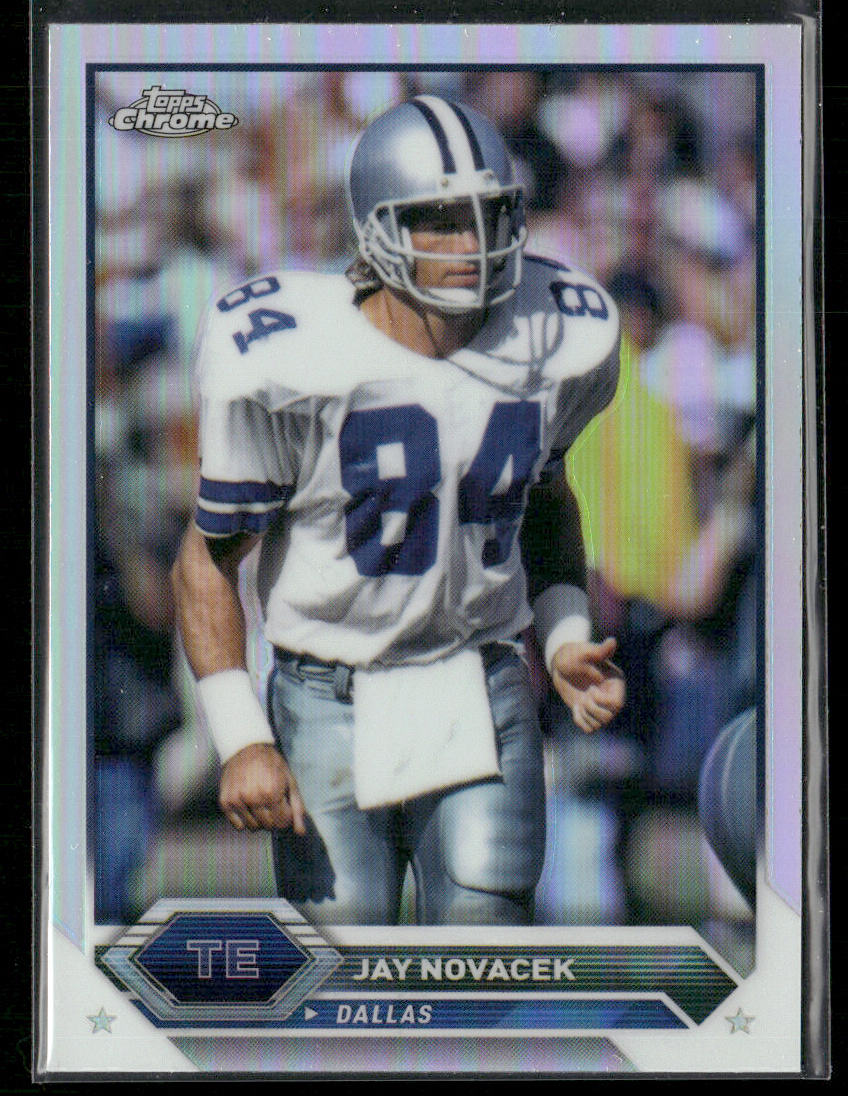 Jay Novacek 2023 Topps Composite Topps Chrome Refractor #28 Dallas Cowboys