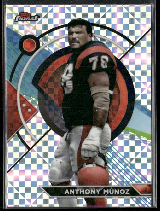 Anthony Munoz 2023 Topps Composite Finest Checkerboard Refractor #166 Bengals