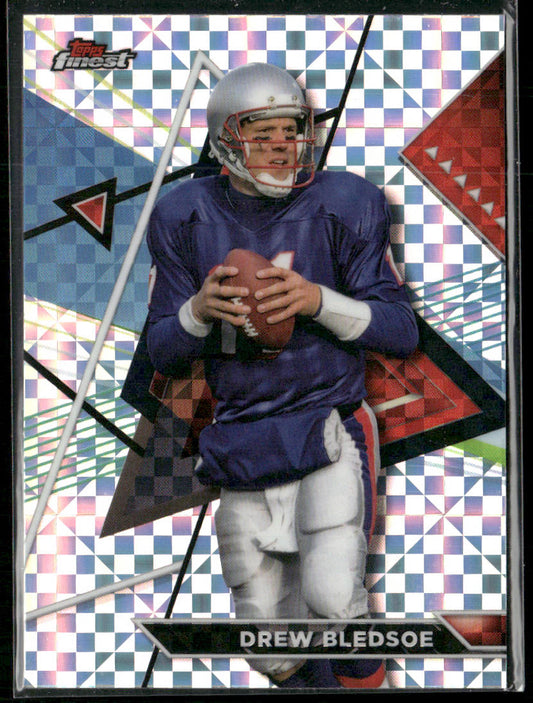 Drew Bledsoe 2023 Topps Composite Finest Checkerboard Refractor #216 Patriots
