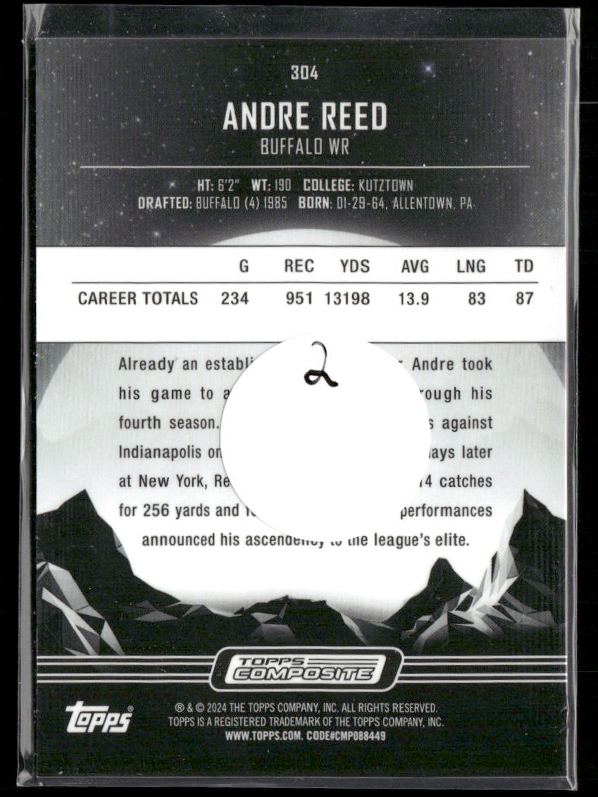 Andre Reed 2023 Topps Composite #304 Buffalo Bills