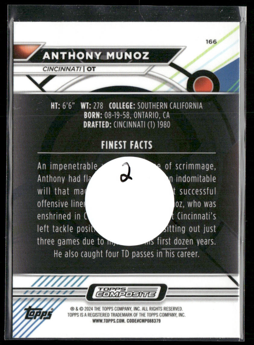 Anthony Muñoz 2023 Topps Composite #166 Cincinnati Bengals