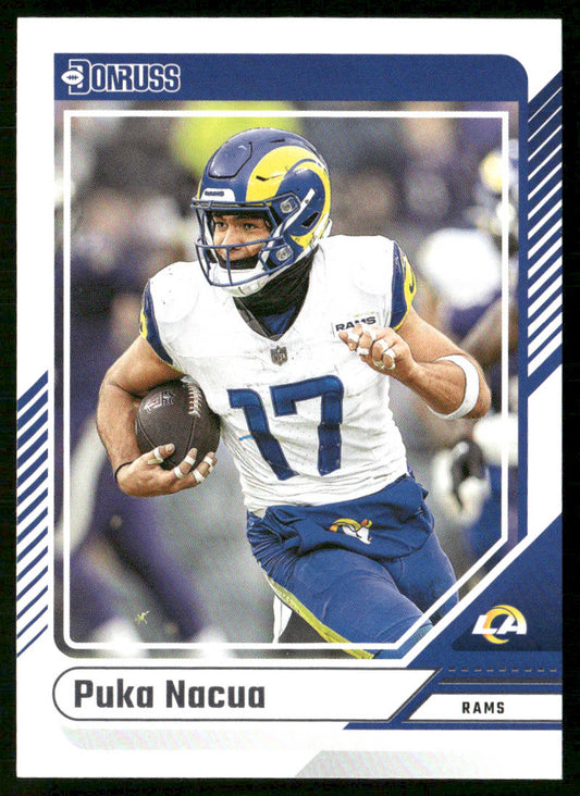 Puka Nacua 2024 Donruss #25 Los Angeles Rams