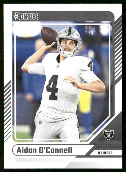 Aidan O'Connell 2024 Donruss #30 Las Vegas Raiders