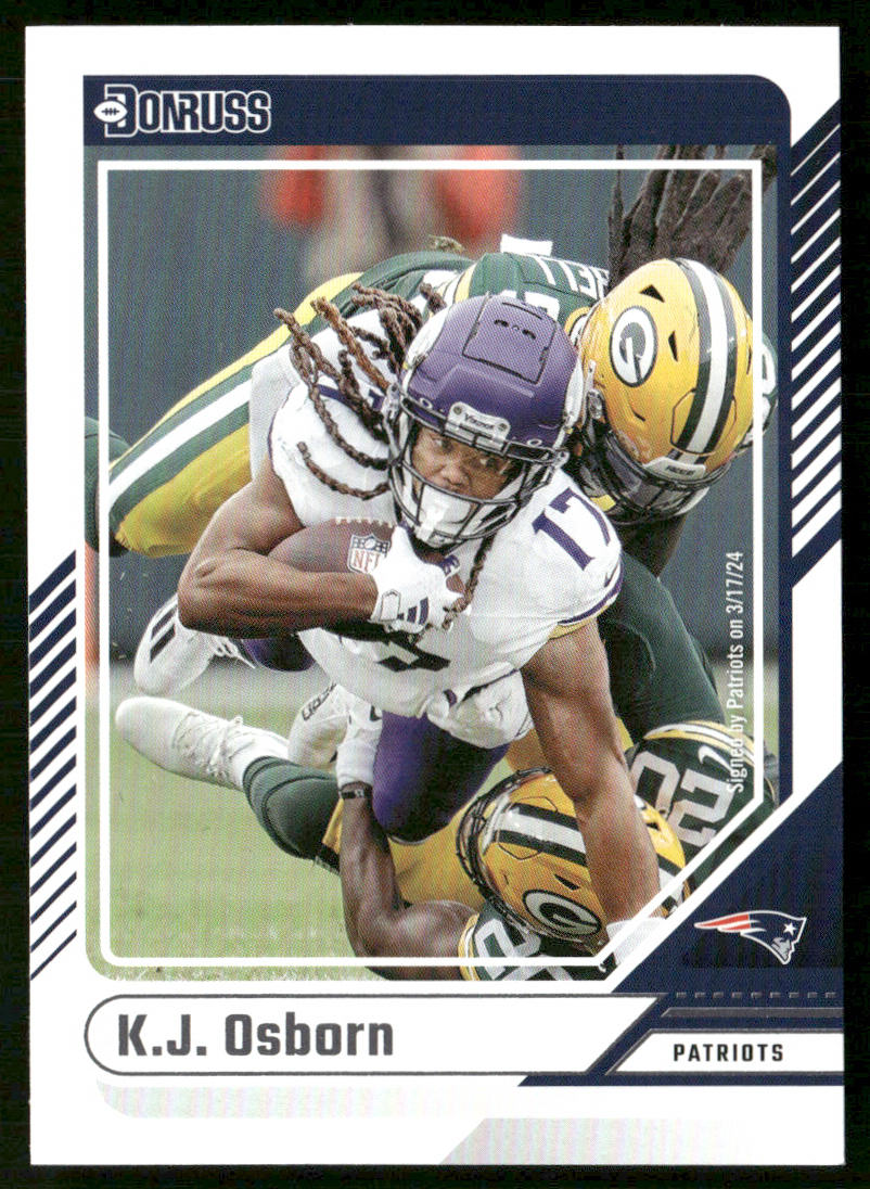 K.J. Osborn 2024 Donruss #31 New England Patriots