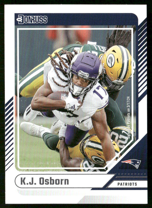 K.J. Osborn 2024 Donruss #31 New England Patriots