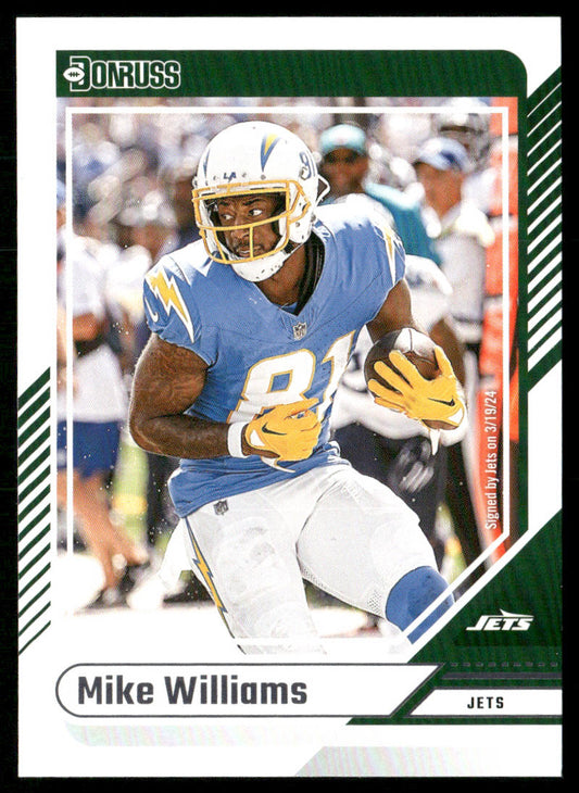 Mike Williams 2024 Donruss #279 New York Jets