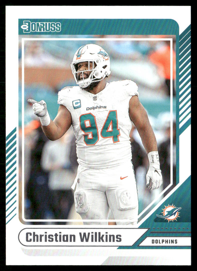 Christian Wilkins 2024 Donruss #284 Miami Dolphins