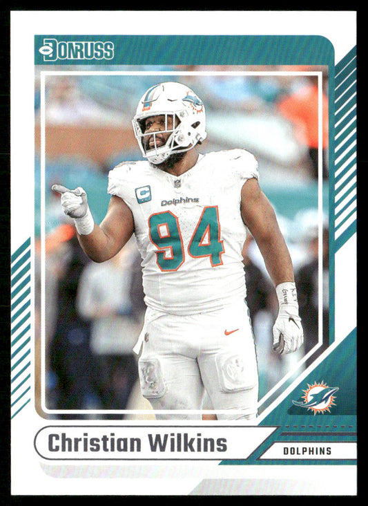 Christian Wilkins 2024 Donruss #284 Miami Dolphins