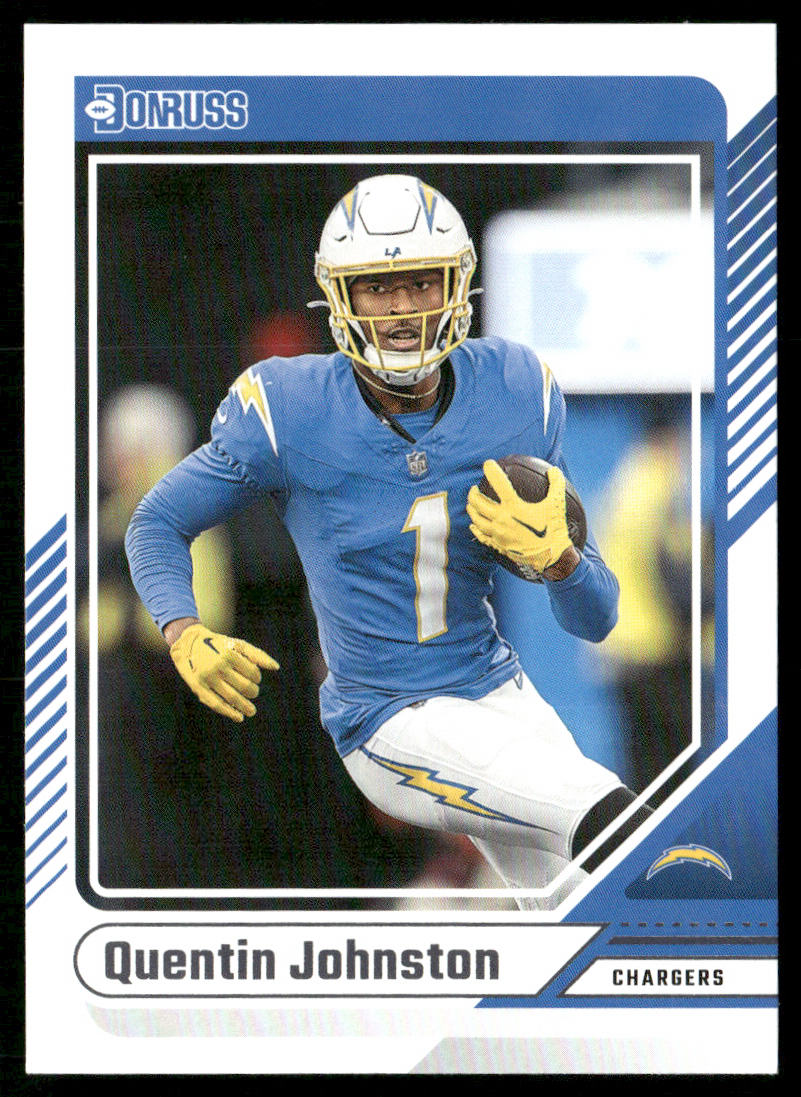 Quentin Johnston 2024 Donruss #288 Los Angeles Chargers