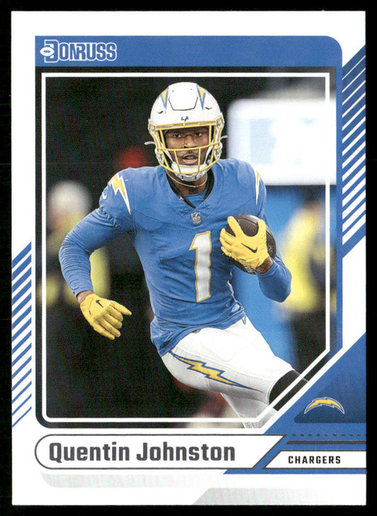 Quentin Johnston 2024 Donruss #288 Los Angeles Chargers