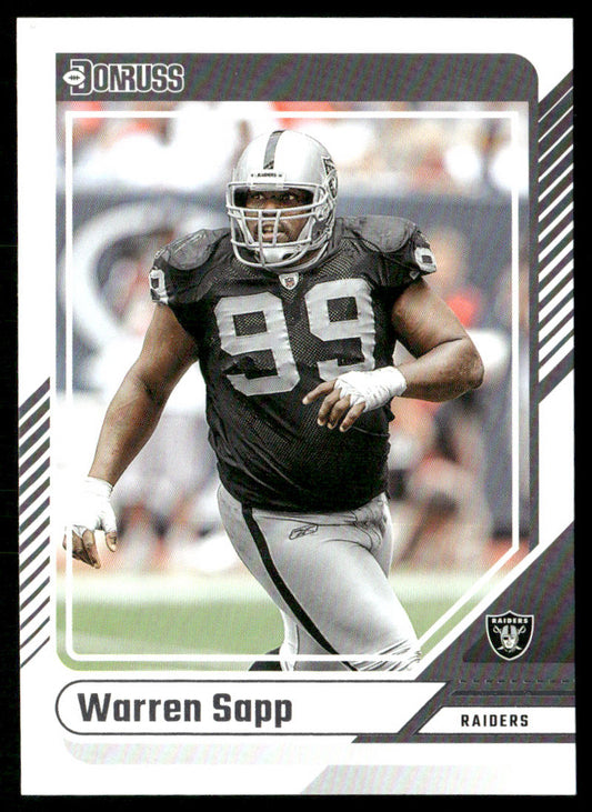 Warren Sapp 2024 Donruss #299 Oakland Raiders