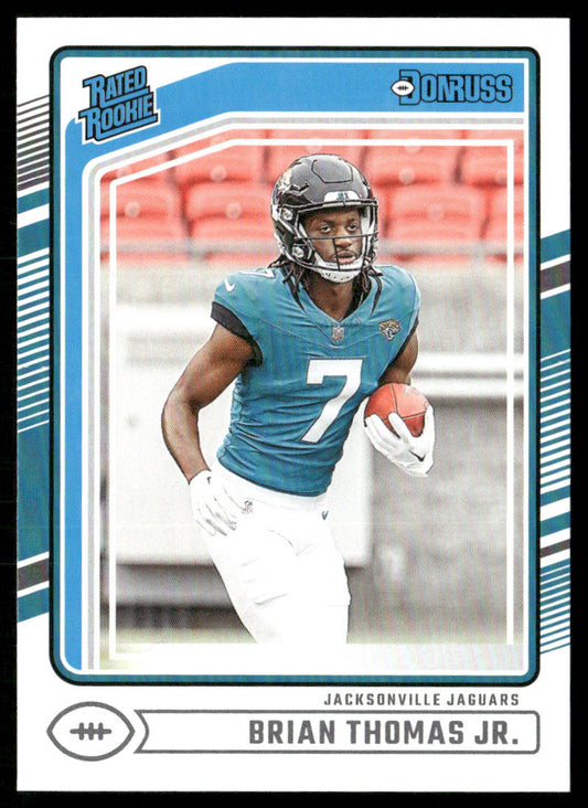 Brian Thomas Jr. 2024 Donruss #313 RC Jacksonville Jaguars