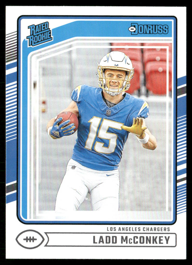 Ladd McConkey 2024 Donruss #328 RC Los Angeles Chargers